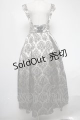 Amavel / Oriental Arabesqueロングスカート  黒ｘゴールド S-25-02-25-072-CA-SK-HR-ZS