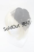GOTH / コサージュ＆チュールミニハット  黒 S-25-02-25-007-GO-ZA-HR-ZS