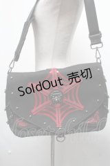 Demonia / メッセンジャーバッグ  黒ｘ赤 S-25-02-25-011-PU-BG-HR-ZS