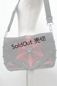Demonia / メッセンジャーバッグ  黒ｘ赤 S-25-02-25-011-PU-BG-HR-ZS