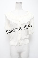 axes femme / シフォンお花レースカーディガン  オフ S-25-02-25-016-AX-TO-HR-ZS