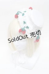 Angelic Pretty / おめかしBerry編みぐるみミニHat  白 S-25-02-25-004-AP-AC-HR-ZS
