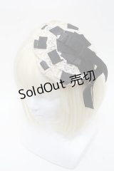 LOLITA / ヘッドドレス  オフｘ黒 S-25-02-27-005-LO-ZA-AS-ZS