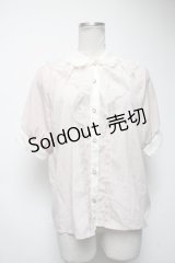 axes femme POETIQUE / レースラッフルフリル半袖ブラウス  ピンク S-25-02-27-045-AX-BL-AS-ZS