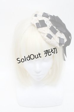 画像2: LOLITA / ヘッドドレス  オフｘ黒 S-25-02-27-005-LO-ZA-AS-ZS