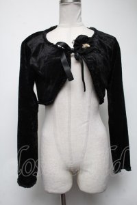 metamorphose / ベロアボレロ  黒 S-25-02-27-056-ME-TO-AS-ZT048