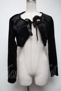画像1: metamorphose / ベロアボレロ  黒 S-25-02-27-056-ME-TO-AS-ZT048