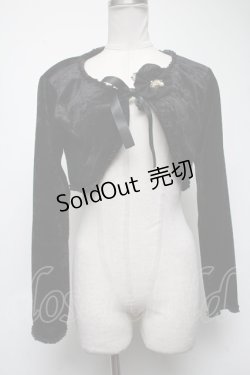 画像1: metamorphose / ベロアボレロ  黒 S-25-02-27-056-ME-TO-AS-ZT048