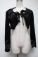 画像1: metamorphose / ベロアボレロ  黒 S-25-02-27-056-ME-TO-AS-ZT048 (1)