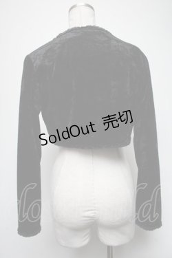 画像2: metamorphose / ベロアボレロ  黒 S-25-02-27-056-ME-TO-AS-ZT048
