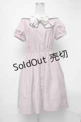axes femme POETIQUE / レース襟ワンピース  ピンク S-25-02-27-064-AX-OP-AS-ZS