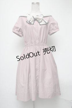 画像1: axes femme POETIQUE / レース襟ワンピース  ピンク S-25-02-27-064-AX-OP-AS-ZS