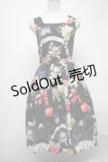 LIEF / アップルブロッサムジャンパースカート  黒 S-25-02-27-079-LO-OP-HR-ZS