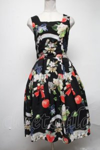LIEF / アップルブロッサムジャンパースカート  黒 S-25-02-27-079-LO-OP-HR-ZS