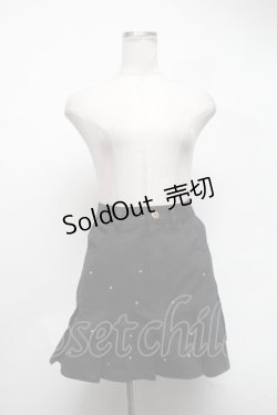 画像1: evelyn / ストーンスカート  黒 S-25-02-27-086-LO-SK-AS-ZS