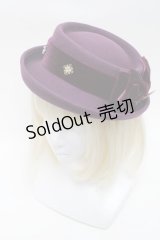 星箱works / 魔女の庭 魔法の果実 ベルベットリボン帽子  パープル S-25-02-27-008-PU-AC-AS-ZS