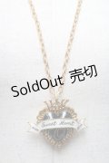 MILK / Sweet Heartブローチネックレス  黒ｘゴールド S-25-02-27-015-ML-AC-AS-ZS