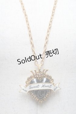 画像1: MILK / Sweet Heartブローチネックレス  黒ｘゴールド S-25-02-27-015-ML-AC-AS-ZS