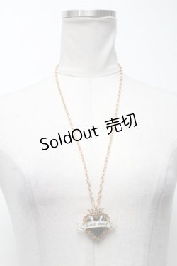 画像2: MILK / Sweet Heartブローチネックレス  黒ｘゴールド S-25-02-27-015-ML-AC-AS-ZS