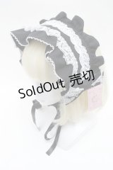 metamorphose / ブリム付きヘッドドレス  黒ｘ白 S-25-02-27-003-ME-AC-AS-ZS