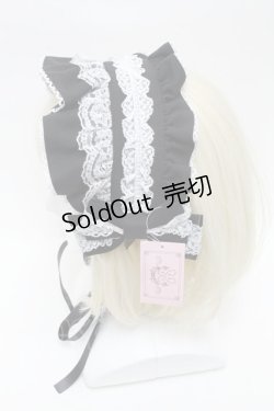 画像2: metamorphose / ブリム付きヘッドドレス  黒ｘ白 S-25-02-27-003-ME-AC-AS-ZS