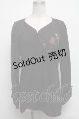 Ozz oneste / チャイナデザインプルオーバー  黒 S-25-03-01-053-OO-TO-HR-ZS