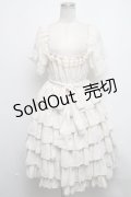 ATELIER PIERROT / シフォンティアードワンピース  オフ S-25-03-01-065-EL-OP-AS-ZS