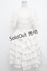 ATELIER PIERROT / シフォンティアードワンピース  オフ S-25-03-01-065-EL-OP-AS-ZS