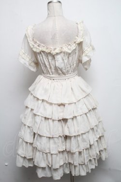 画像2: ATELIER PIERROT / シフォンティアードワンピース  オフ S-25-03-01-065-EL-OP-AS-ZS