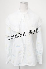 MIHO MATSUDA / [CINNAMOROLLコラボ]ブラウス・シャルル  サックス S-25-03-01-039-GO-BL-HR-ZI