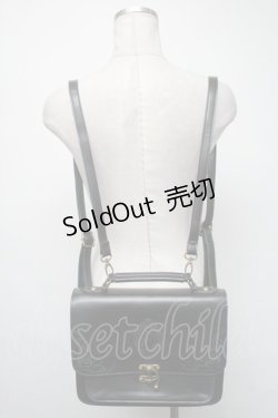 画像2: axes femme POETIQUE / 猫刺 2wayバッグ  黒 S-25-03-01-004-AX-OP-HR-ZS