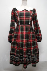 Angelic Pretty / Britishタータンワンピース  赤 S-25-03-02-063-AP-OP-HR-ZS