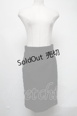 画像1: CuLLt / バラ刺繍タイトスカート  黒 S-25-03-02-075-PU-ZA-HR-ZS