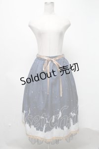 axes femme / ピーター・パン/プリントスカート  紺 S-25-03-02-076-AX-SK-HR-ZS