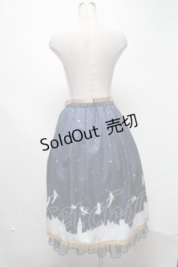 画像2: axes femme / ピーター・パン/プリントスカート  紺 S-25-03-02-076-AX-SK-HR-ZS