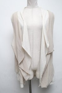 Rozen Kavalier / クロスストーンシフォン切替ジレ  オフ S-25-03-02-009-OO-TO-HR-ZS