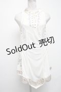Ozz oneste / チャイナデザインノースリーブカットソー  オフ S-25-03-02-010-OO-TO-HR-ZS
