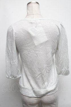 画像2: Emily Temple cute / ラメ半袖カーディガン  グレーｘシルバー S-25-03-02-012-ET-TO-AS-ZS
