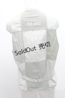 画像2: PINK HOUSE / チェックベスト  グリーン S-25-03-02-023-LO-TO-AS-ZS