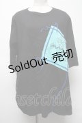 LAND by MILKBOY / SLIME PATCH　Tシャツ  ブラック S-25-03-02-037-MB-TO-OW-ZS