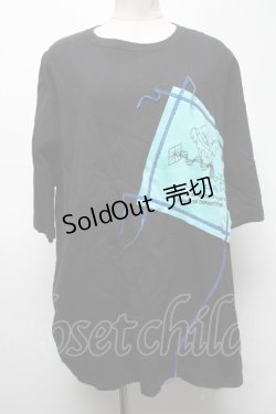 画像1: LAND by MILKBOY / SLIME PATCH　Tシャツ  ブラック S-25-03-02-037-MB-TO-OW-ZS