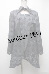 Neo-Ludwig / つけ襟付きプリントジャケット  グレー S-25-03-02-045-LO-BL-HR-ZS