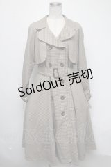 an another angelus / 金具使いノーカラーコート  ベージュ S-25-03-06-049-CA-CO-HR-ZS