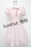 Secret Honey / マーガレット刺繍ワンピース  赤 S-25-03-06-050-CA-OP-AS-ZS