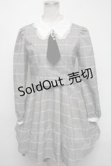 Rojita / チェックワンピース  グレー S-25-03-06-051-LO-OP-AS-ZS