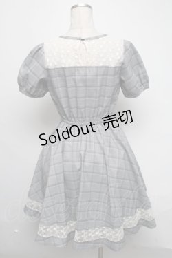 画像2: axes femme / グレンチェックビスチェワンピース  グレー S-25-03-06-052-AX-OP-AS-ZS