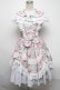 画像1: metamorphose / フローレンスケープ付きジャンパースカート  ミントブルー S-25-03-06-057-ME-OP-HR-ZS (1)