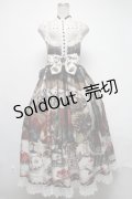 Royal Princess Alice / Dark Alice Tea Party・まくらくらまコラボワンピース  オフ S-25-03-06-061-LO-OP-AS-ZS