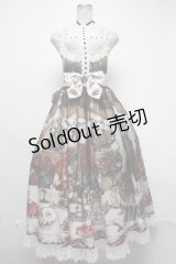 Royal Princess Alice / Dark Alice Tea Party・まくらくらまコラボワンピース  オフ S-25-03-06-061-LO-OP-AS-ZS