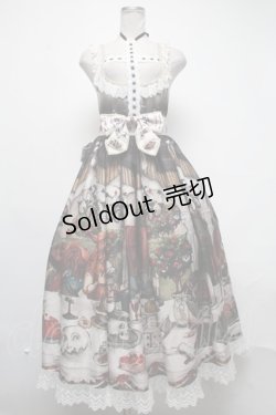 画像1: Royal Princess Alice / Dark Alice Tea Party・まくらくらまコラボワンピース  オフ S-25-03-06-061-LO-OP-AS-ZS